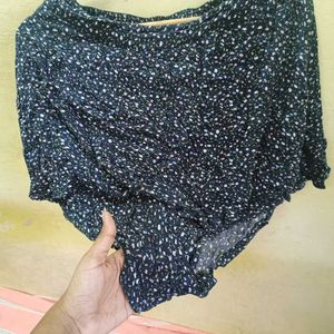 Cute Floral Print Mini Skirt