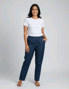 Stylish Blue Denim Trousers