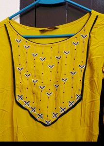 Yellow Anarkali