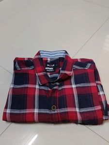 Red With Black Checked Shirt