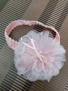Soft Stretchy Pink Colour Hair Band for Baby Girls