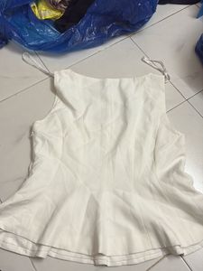 white formal top