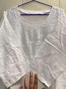 Elegant White Cotton Kurta