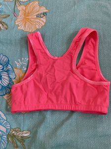 AJIO Hot Pink Sports Bra