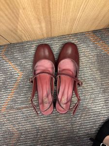 Maroon Patent Mary Jane Heels