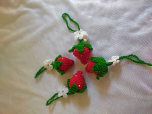 Handmade Crochet Sunflower Keychains