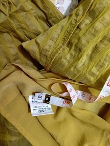 KOREAN/Chinese Yellow Midi Dress