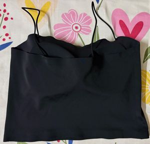 Sleek Black Spaghetti Strap Top