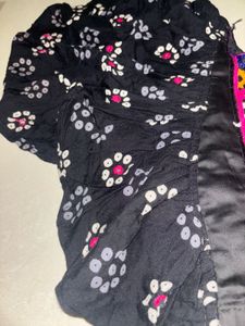 Embroidered Black Ethnic Navratri Blouse
