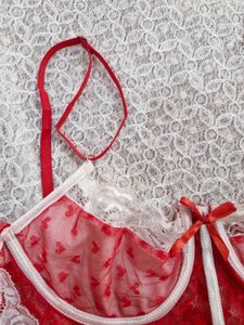 Lace Heart Detail Teddy Lingerie