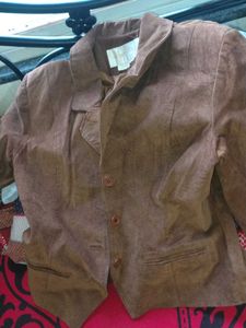 34.Brown Suede Blazer