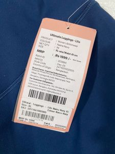 BLISSCLUB Navy Blue Athletic Leggings