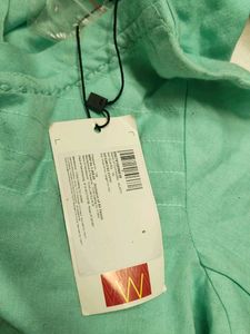 Light Green Kurta with Button Neck