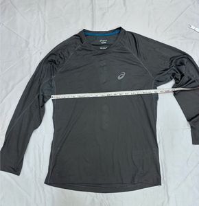 ASICS Long Sleeve Running T-Shirt Grey | Quick Dry