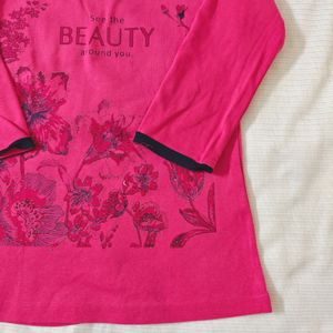 Madame Pink Floral Print T-Shirt