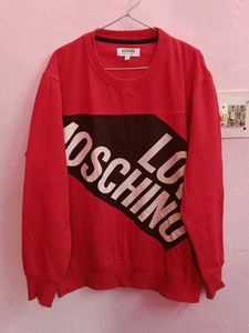 MOSCHINO Made In Italy Red Sweatshirt