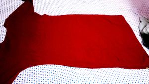 Embroidered Maroon Kurta for Women
