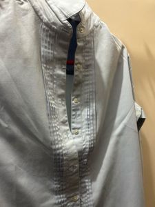 Light Blue Formal Branded T-shirt