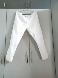 Kipek Off White Cotton Plazo Pant....