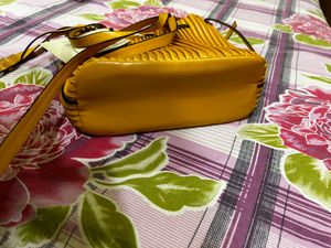 Stylish Mustard Yellow Bucket Bag