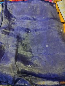 pur tissue organza saree