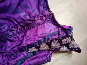 rich class purple stylish gown