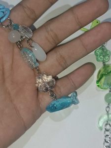 jelly fish and whale keychains