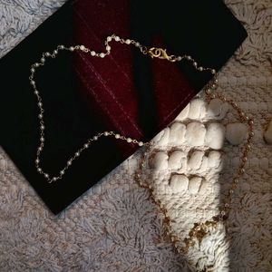 Double Claw Beaded Chain