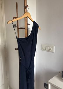 H&amp;M Elegant Navy Blue One-Shoulder