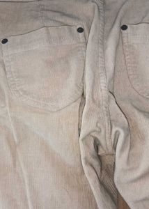 Cream Corduroy Pants 👖