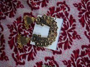 Exquisite Oxidized Jhumka Earrings