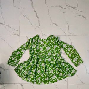 Floral Print V-Neck Dress
