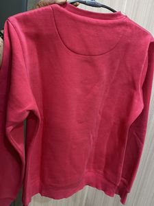 Hot Pink Fleece Sweatshirt embossed message