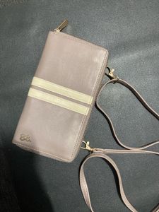 Baggit Tan Leather Wallet sling ‼️Sale