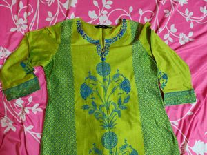 New Branded Silk Kurti L Size