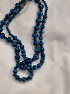 Stunning Blue Beaded Necklace