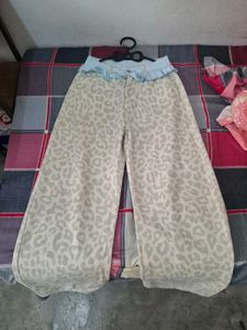 Leopard Print Wide Leg Jeans from savana