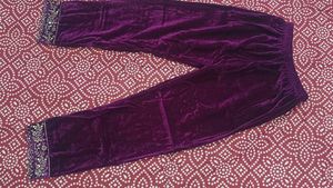 Purple Velvet Kurti