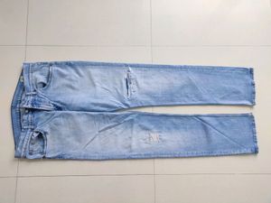7 For All Mankind Straight Ripped Jeans For Men Belt 34