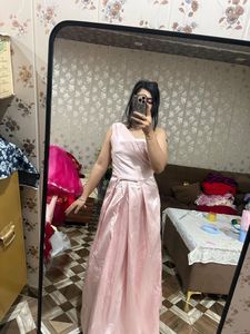 Elegant Pink One-Shoulder Gown🎀❤️🦋