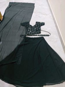 Elegant Dark Green lehenga choli