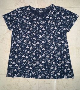 Honey Ditsy Floral T-Shirt – Navy Blue XL