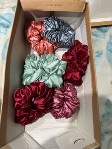 SAVANA Satin Scrunchie Set - 2 Pieces