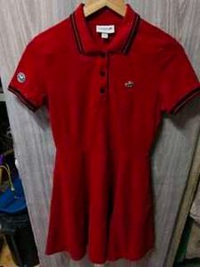 Cartelo Red Skater Polo Dress