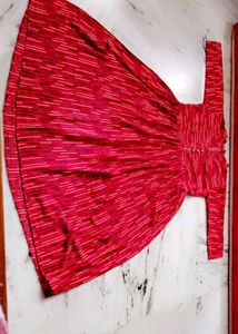 Striped Red Dress