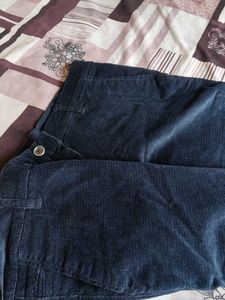 Men's Dark Blue Corduroy Pants