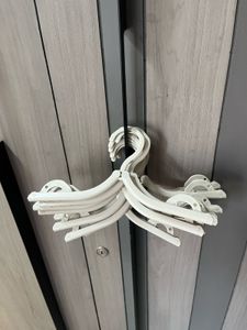 White Collapsible Hanger - 10 pcs