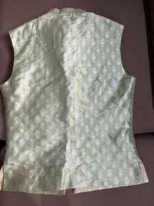 🌿 Elegant Mint Green Waistcoat