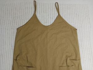 Girls Brown Dungaree Size XL