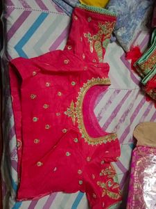Designer Embroidered Pink Blouse